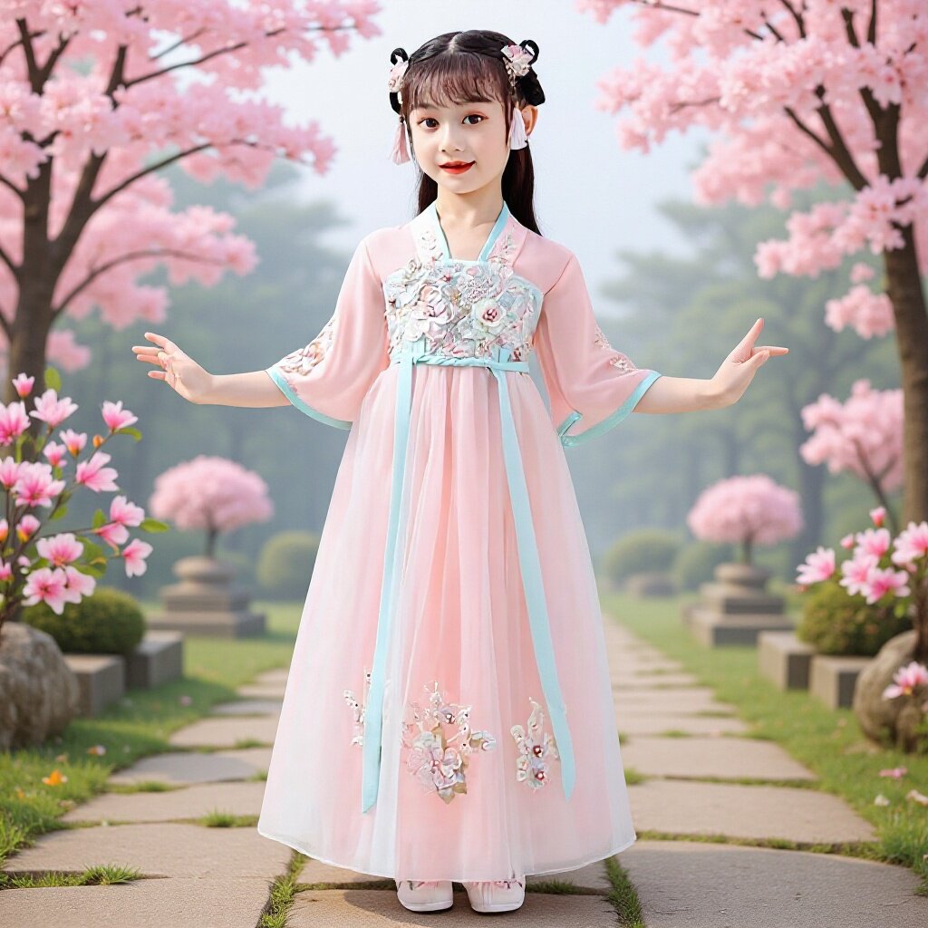 女童汉服2025儿童中国风唐装古装襦裙古风中式连衣裙旗袍仙女风