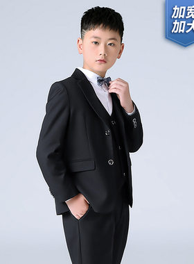 男童西装秋季新款胖版演出西服套装中大童主持人正装礼服厂家加肥
