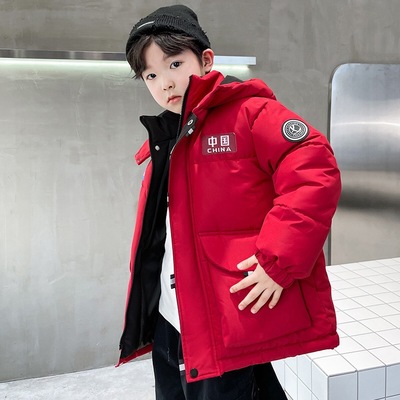 男童羽绒棉服冬装2025新款中大童