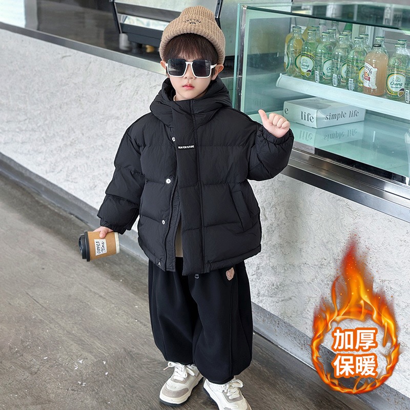 男童冬季羽绒棉棉服外套2025新款