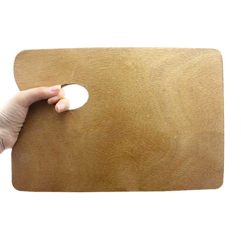 中盛画材封油调色板 方形调色板 油画调色板丙烯调色盘木制调色板