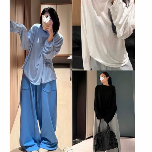 韩国东大门毛圈卫裤爵士重工松紧腰抽绳裤慵懒休闲松垮直筒阔腿裤