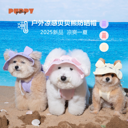 宠物户外防晒降温帽子凉感渔夫帽