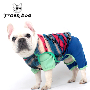 法斗衣服巴哥马甲披风披肩外套宠物衣服秋冬背心保暖叠穿大码衣服