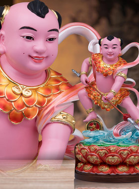 家用哪吒三太子神像树脂祝福