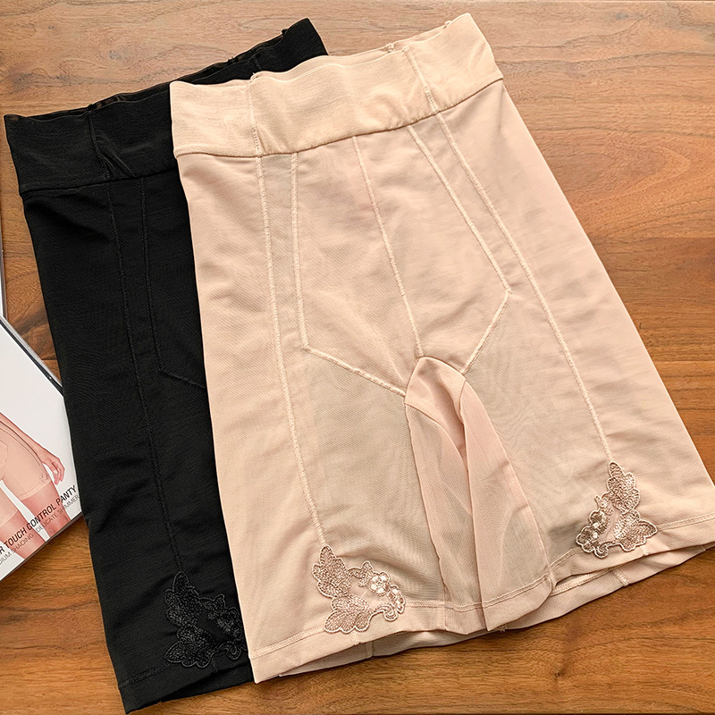 LP家原单网纱性感女生黑色塑身裤