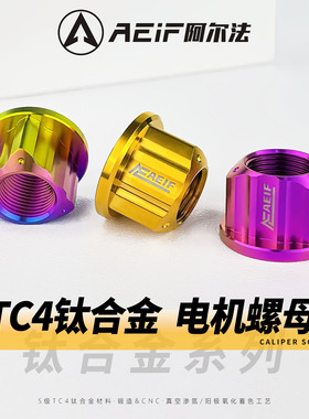 阿尔法TC4钛合金电机螺母M16M18M20适用九号MZ M395C极核AE4 AE8