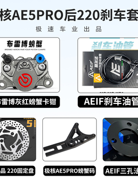 布雷博三代螃蟹套装适用极核AE4 九号M395C MZ M5小牛FX NXT刹车