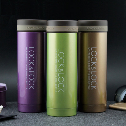 正品locklock迷你纤巧保温杯304不锈钢200ml保冷水杯男女马克杯子