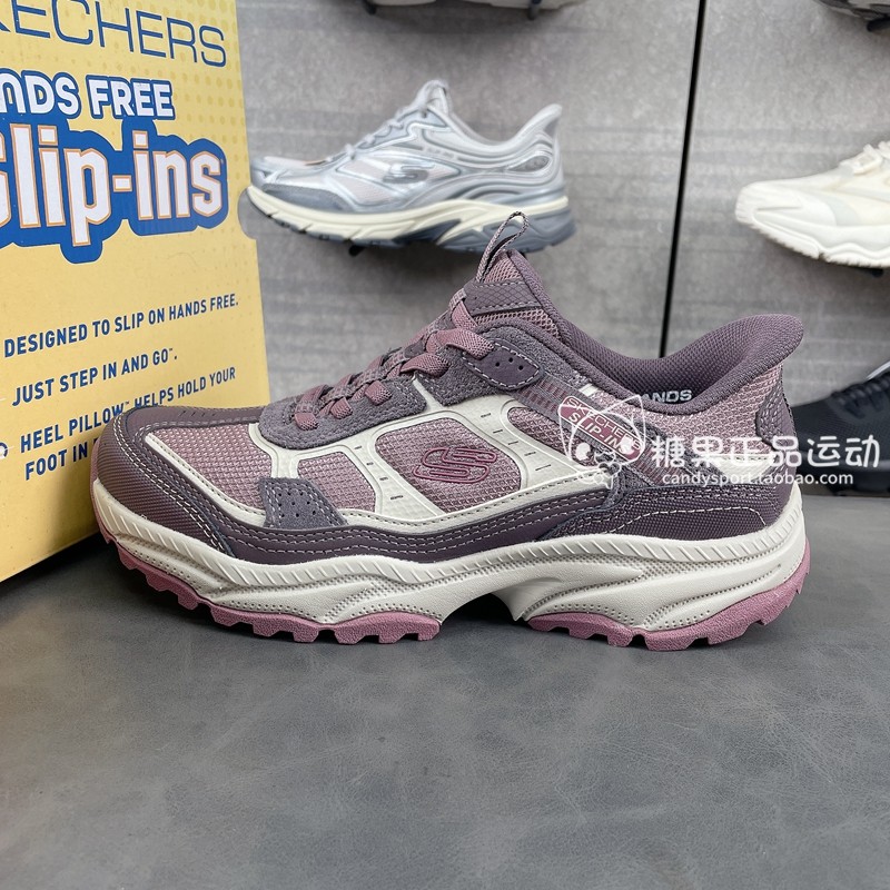 代购 斯凯奇秋冬新款女子抓地耐磨户外鞋舒适闪穿运动鞋180243