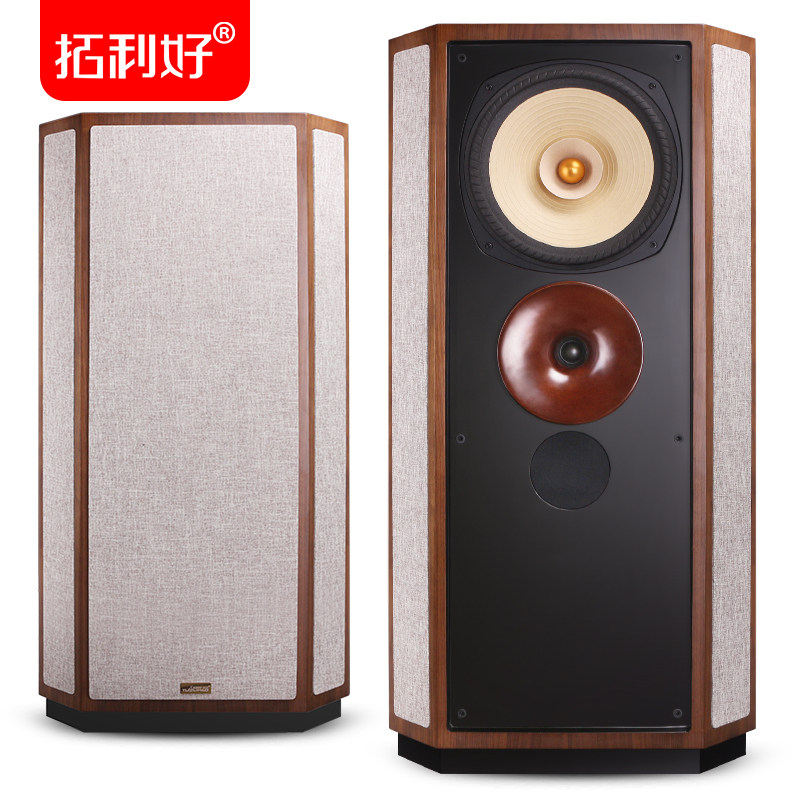 拓利好 小剧院号角落地音箱 发烧hifi 12寸无源家用木质监听音响