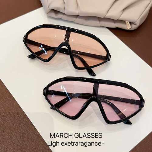 大框新款三角形太阳镜显脸小欧美