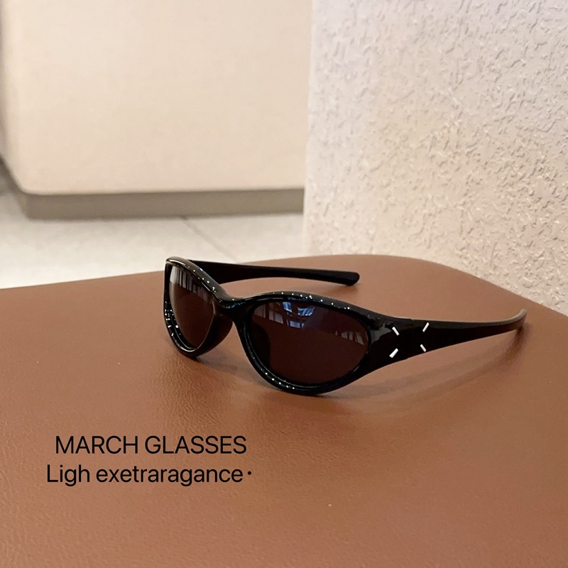 欧美风gm墨镜男女2024新款高级感潮酷窄框骑行护目镜Y2K太阳眼镜