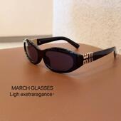 未来感茶色弧形护目镜墨镜女高级感发箍太阳眼镜骑行防风防紫外线