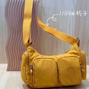 博卜女士轻便百搭牛津布帆布多口袋单肩包通勤时尚简约斜挎包旅行