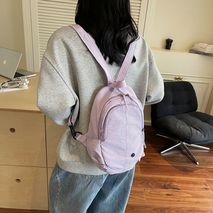 两用胸包男女户外便携旅行包轻便小型双肩包运动徒步登山包斜挎包