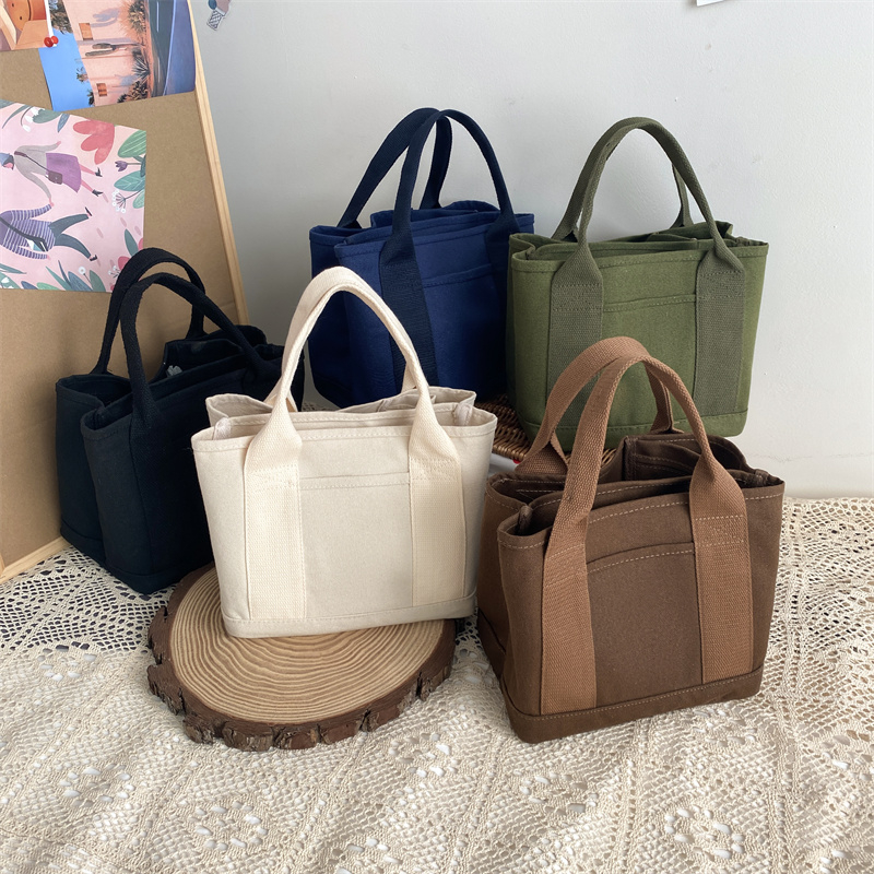 帆布手提包便当包简约