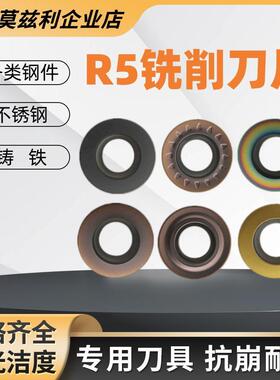 莫兹利数控铣刀片R5圆弧合金刀粒RPMW1003RPMT/RDKWMT10T3不锈钢