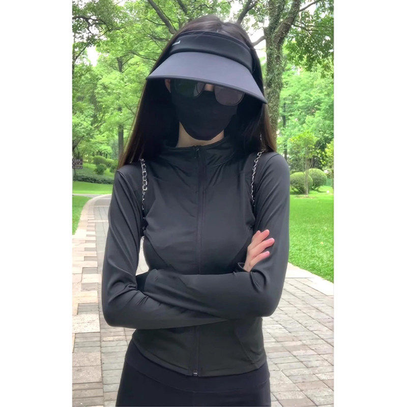 JIC运动外套女冬季拉链瑜伽服大码紧身速干长袖专业跑步训练健身