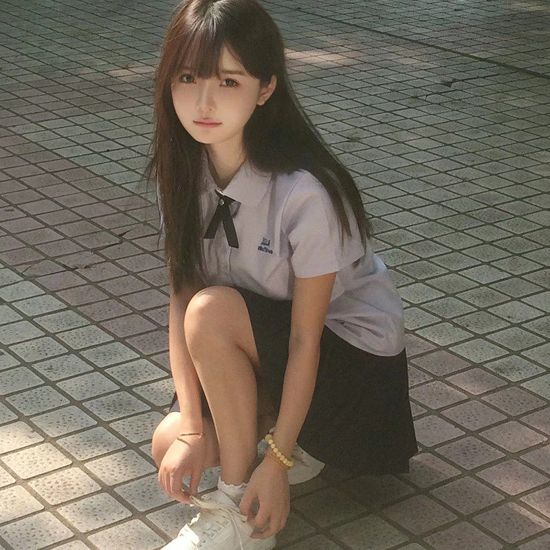 JICjk风上衣制服女泰国泰式校服TR衬衫初高中学生毕业运动会班服