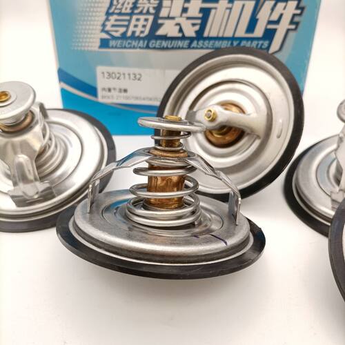 潍柴原厂P6道依茨76度内置节温器芯调温器13021132十
