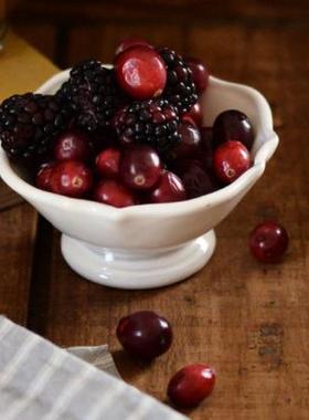 珈琏XY studio m ferme法式花边高脚碗沙拉酸奶早餐甜品碗做旧复