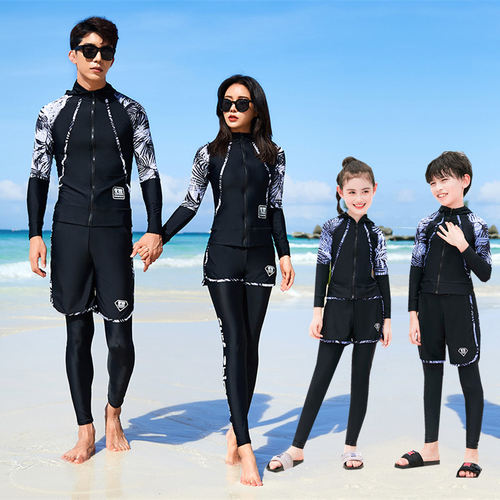 男童两件式泳衣中大童潜