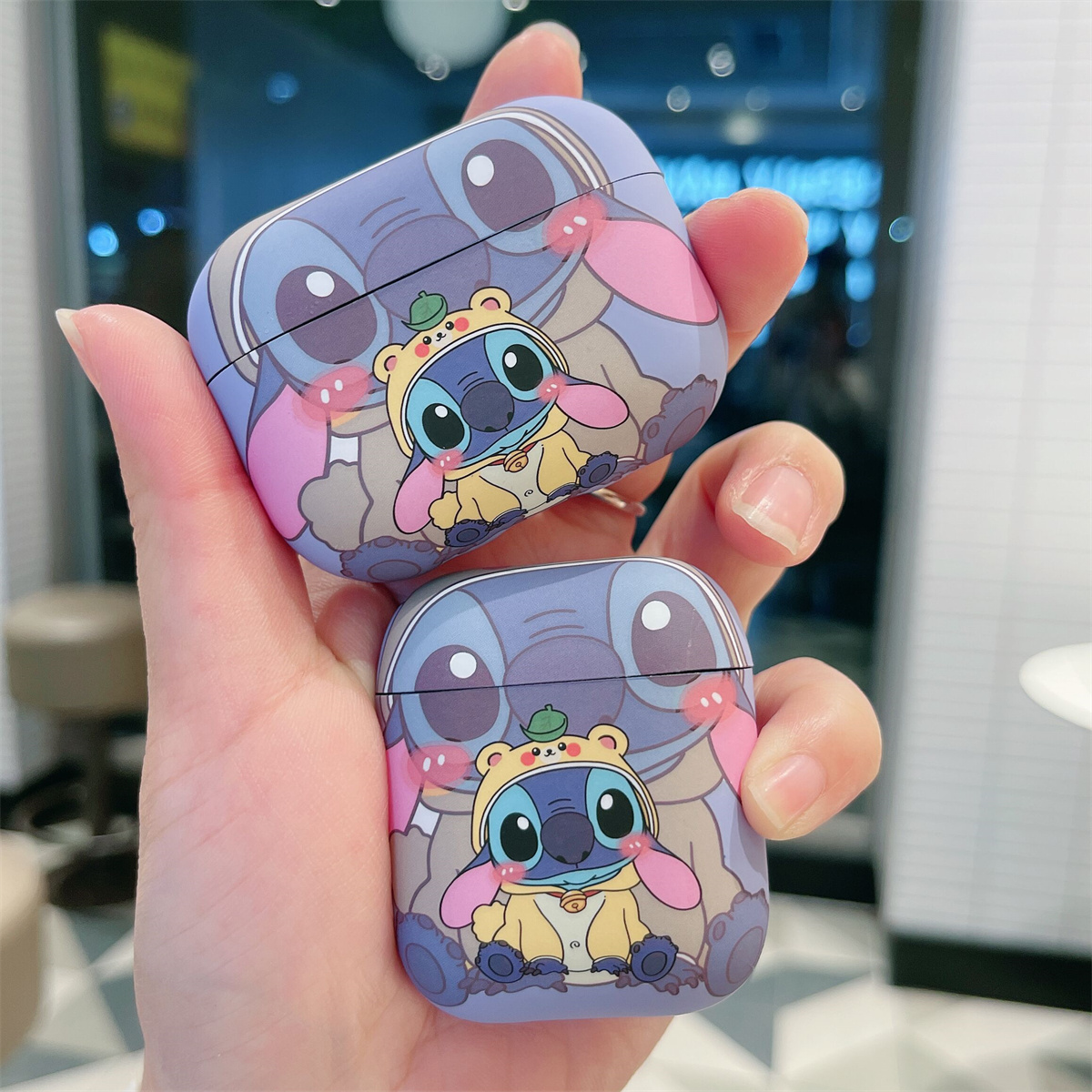 适用AirPods4代耳机壳苹果耳机保护套AirPods3史迪仔airpodspro2耳机套Pro二代无线磨砂软壳三代情侣新款四代