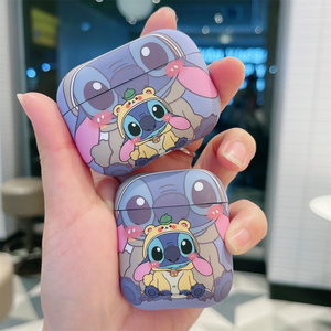 适用AirPods4代耳机壳苹果耳机保护套AirPods3史迪仔airpodspro2耳机套Pro二代无线磨砂软壳三代情侣新款四代