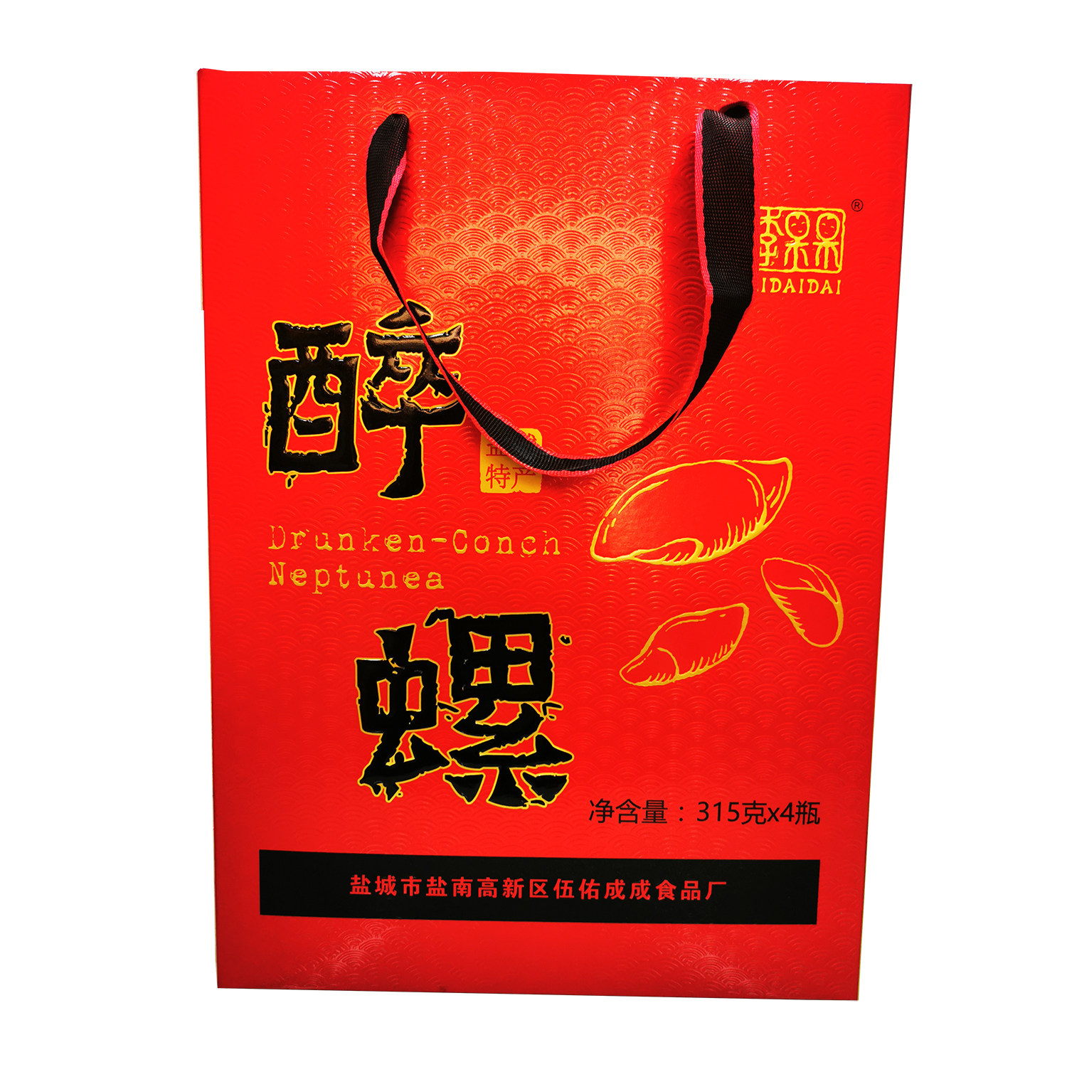 李呆呆伍佑醉螺315g×4瓶盐泥螺