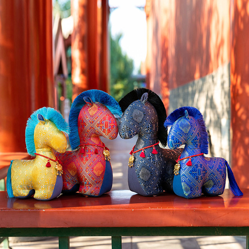 马年吉祥物毛绒玩具生肖马公仔民族风花布小马玩偶礼品布娃娃,玩具/童车/益智/积木/模型,毛绒/玩偶/公仔/布艺类玩具,淘宝优惠券,粉丝福利购,淘宝优惠卷