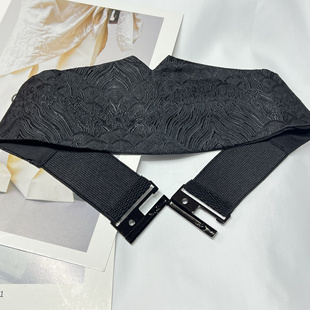 山海经多款国风刺绣松紧腰带装饰配裙子复古收腰汉服配饰弹力腰封