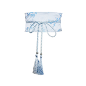 淡雅梅花青年绣花腰带 绣花流苏汉服腰封 长裙通勤高腰连衣裙腰带