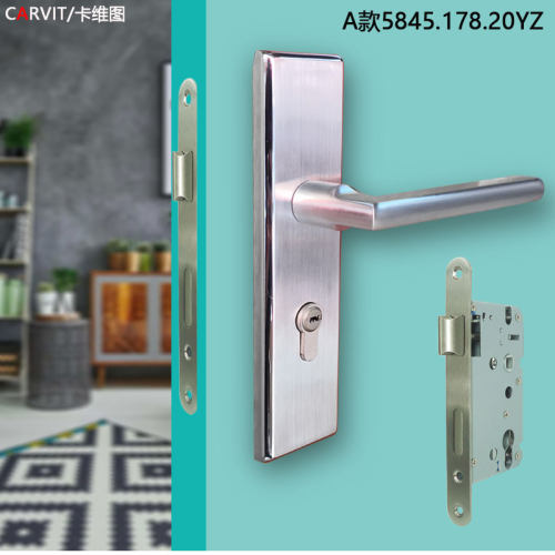 免改孔不锈钢卧室通用型房间门锁