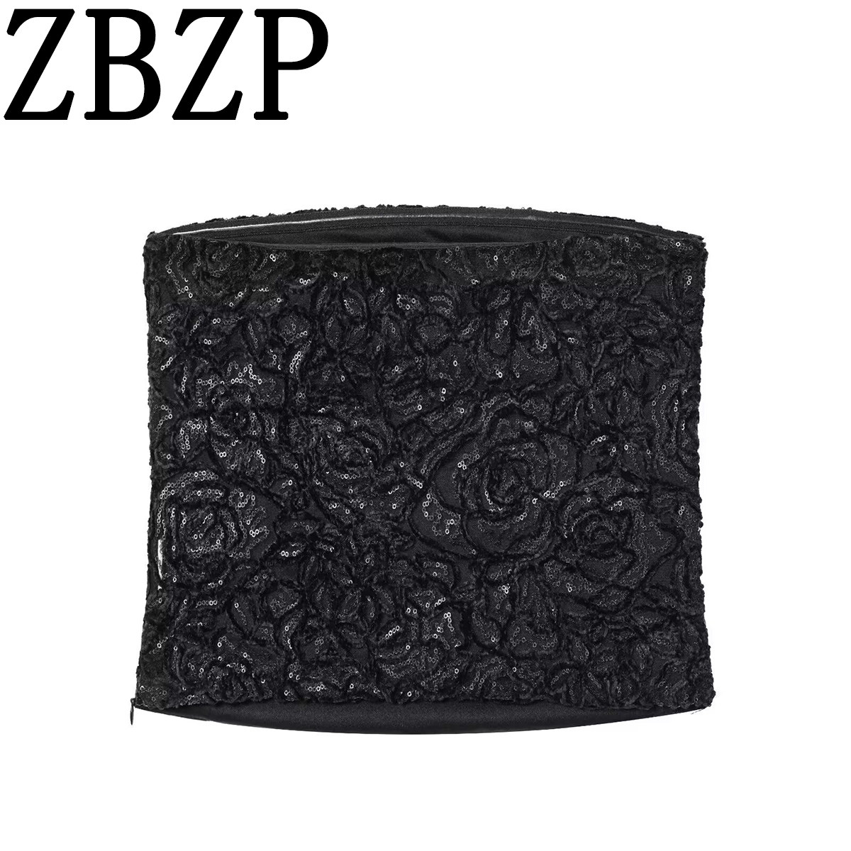 ZA 春季新品 ZR女装 欧美风外贸 珠片饰天鹅绒上衣 7969254800,女装/女士精品,抹胸,淘宝优惠券,粉丝福利购,淘宝优惠卷