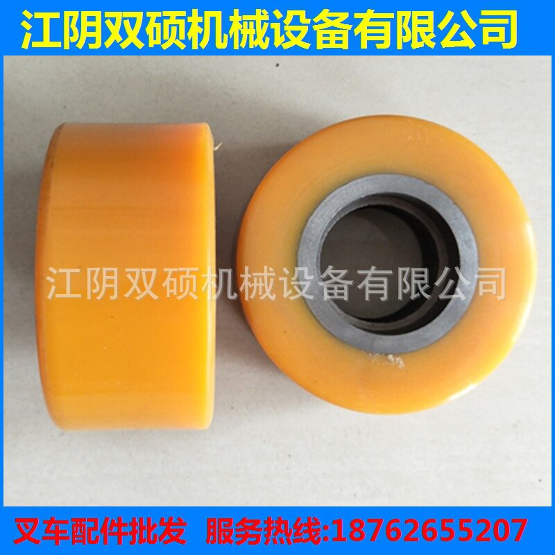 诺力合力杭叉电动叉车托盘车堆高车平衡轮PU轮100*50辅助轮6204