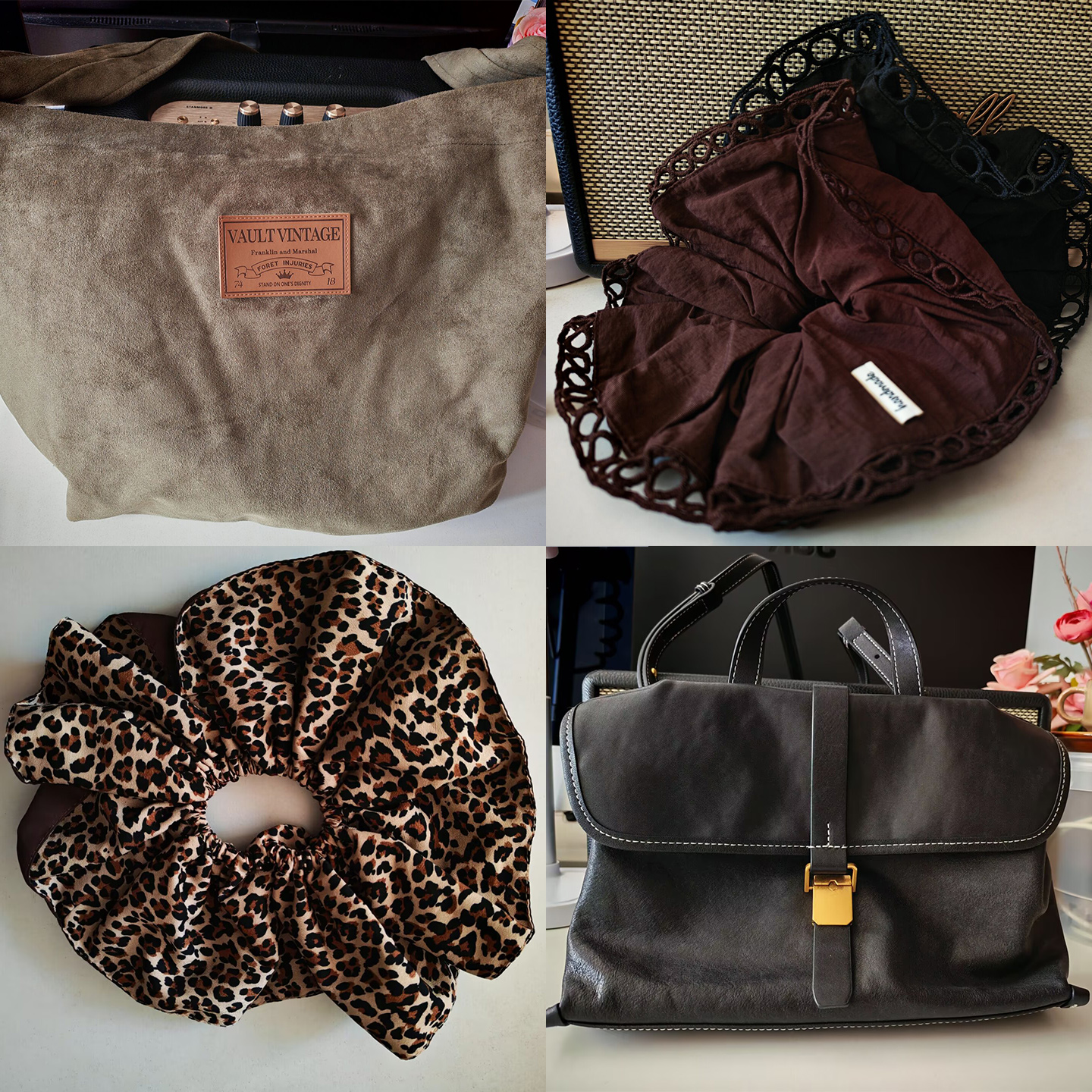 鬼鬼家正品韩代东大门冬 时尚腰带多色针织三角巾大容量包包帽子