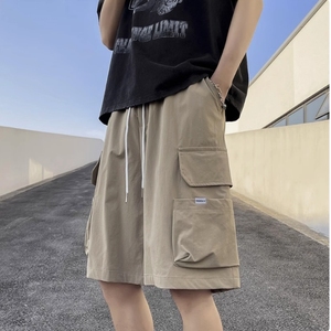 夏季高街潮牌工装短裤男款美式vibe宽松百搭直筒裤大口袋休闲
