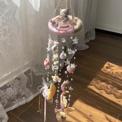 长大快乐柔雾粉苹果风铃