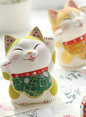 濑户烧招财猫装饰摆件