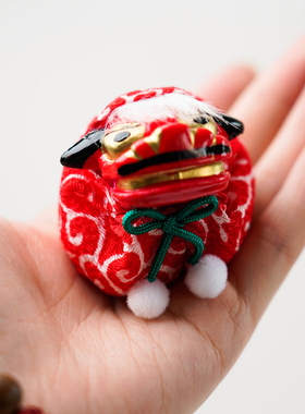 日本新年手工丝绵沙包小摆件
