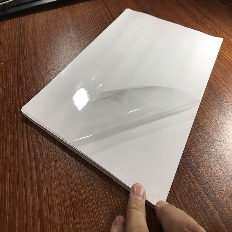 a4沙面透明磨砂pvc可激光打印不干胶空白标贴覆膜相片保护膜窗户