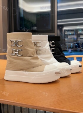 一点五-15.3cm增高裤管帆布凉鞋隐形增高鞋夏季圆头百搭新款