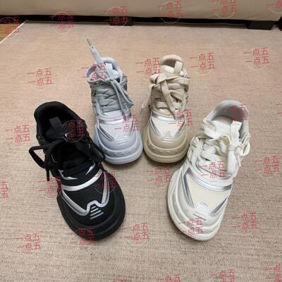 一点五增高12厘米女鞋定制款老爹鞋隐形透气运动鞋休闲百搭款
