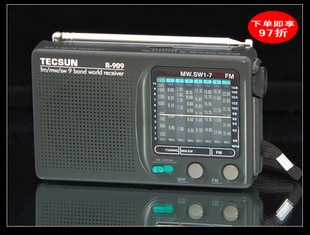 Tecsun/德生 R909广播收音机老人全波段袖珍式全波段收音机半导体