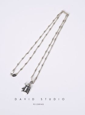 davidstudio925纯银哥特吊坠