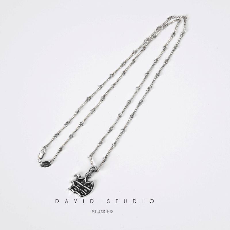 davidstudio925纯银做旧吊坠图片