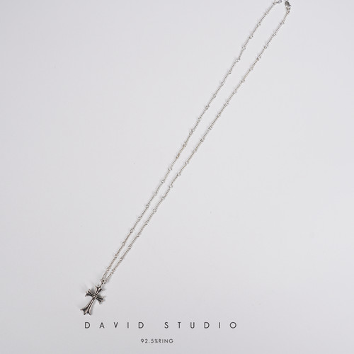 david尅罗心s925做旧男女款项链
