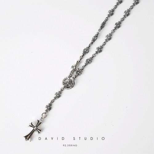 david经典可调节潮流做旧毛衣链