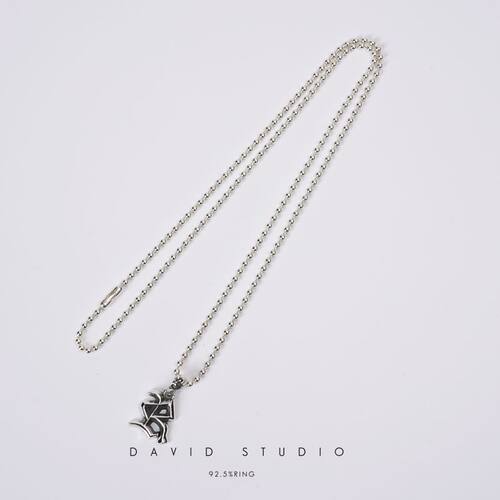 davidstudio925纯银做旧吊坠